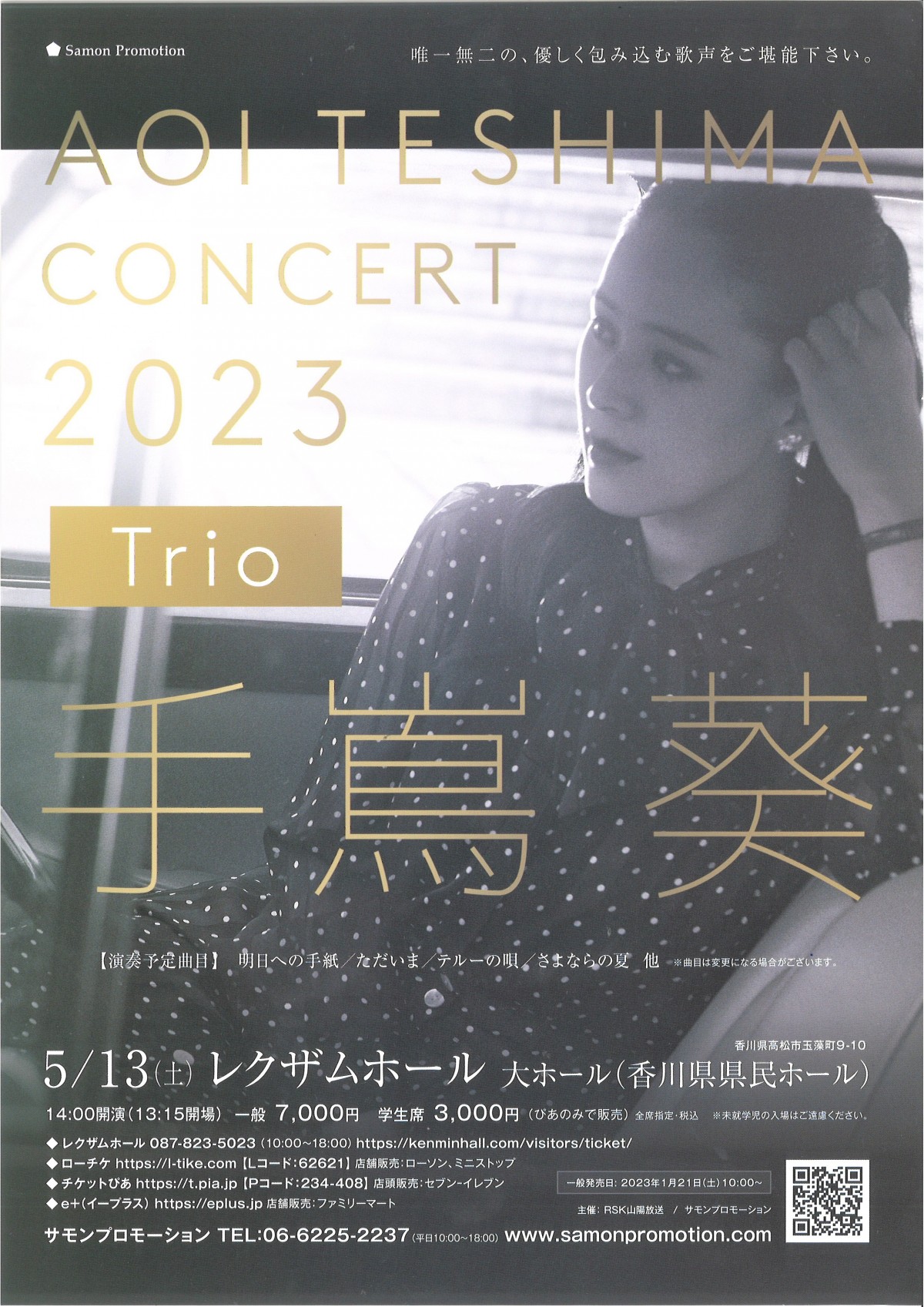 手嶌葵 Concert 2023～ Trio ～